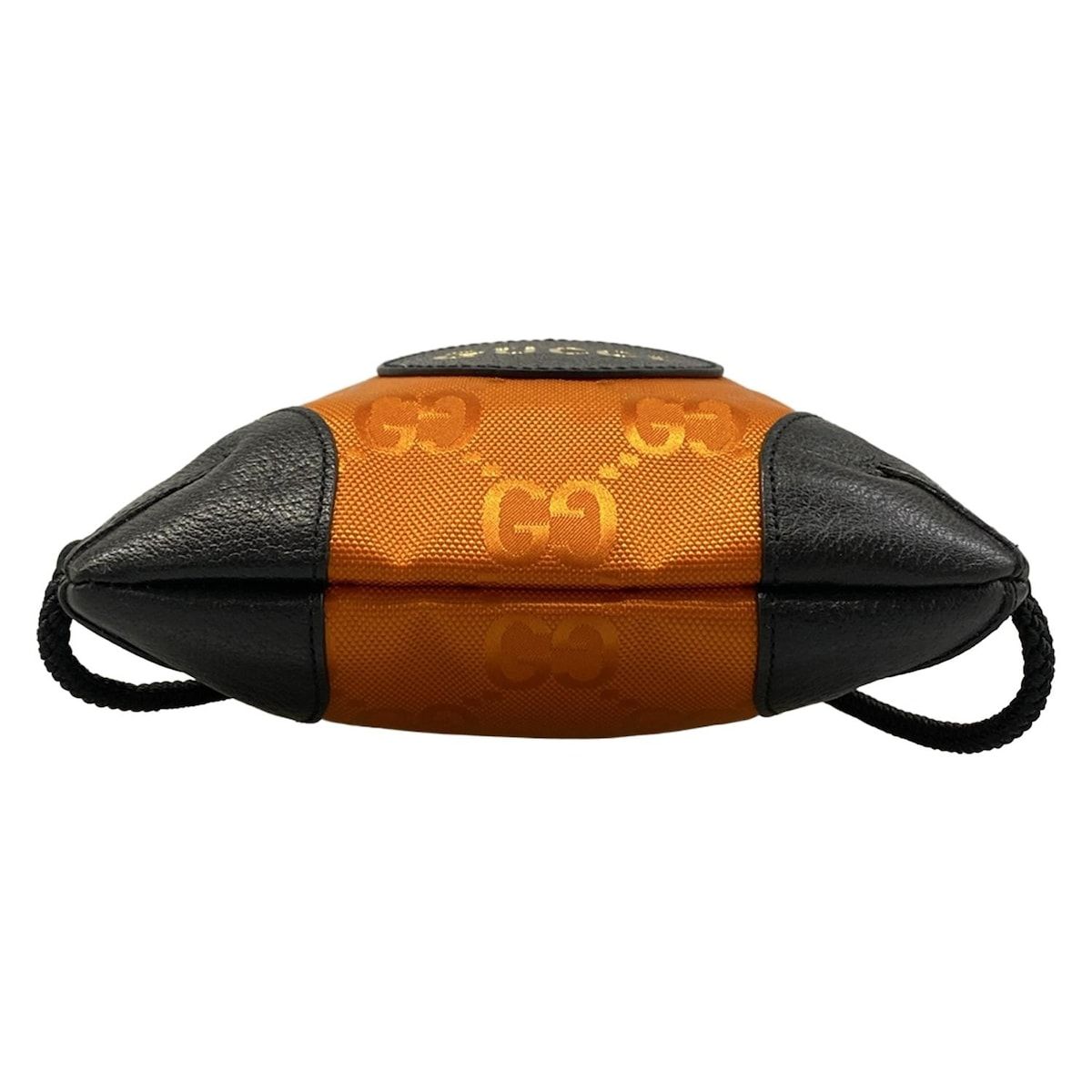 Gucci Backpack Off the Grit Orange Black Leather — view 5