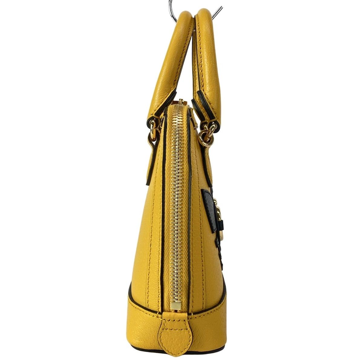 Gucci Handbag Horsebit Yellow Black Adidas Leather — view 2