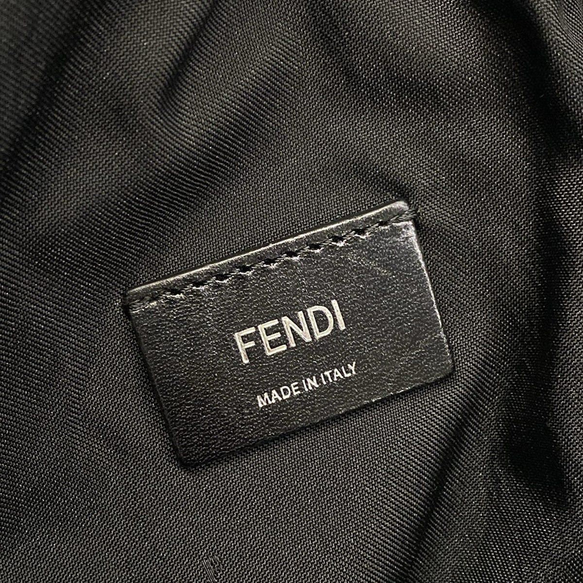 Fendi Backpack Vocabulary Blue Yellow Multi Leather — view 9