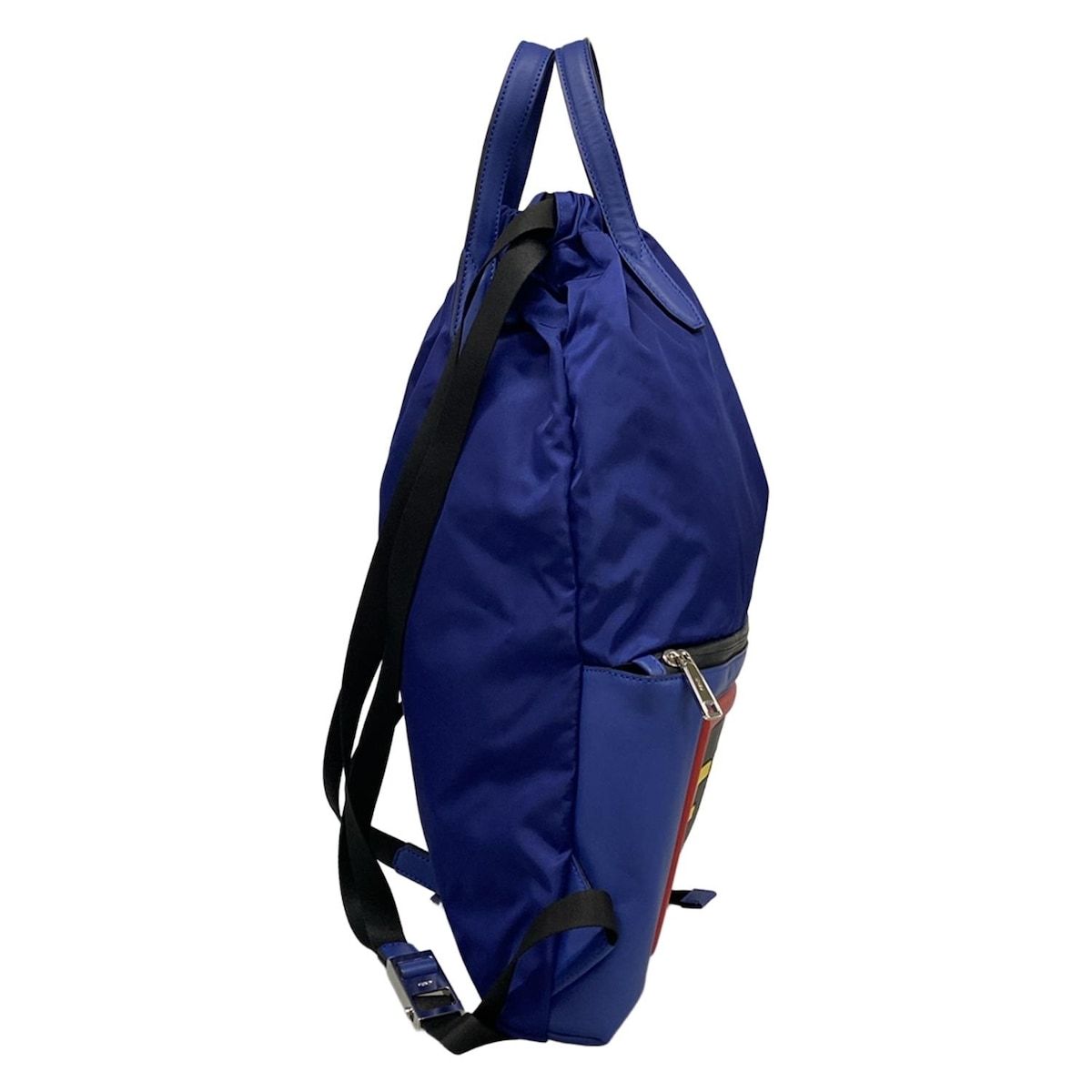 Fendi Backpack Vocabulary Blue Yellow Multi Leather — view 2