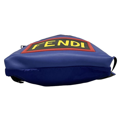 Fendi Backpack Vocabulary Blue Yellow Multi Leather — view 5