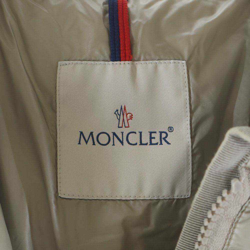 Moncler Hermine Giubbotto Down Jacket Coat Gray — view 7