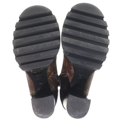 Louis Vuitton Star Trail Line Ankle Boots Heels Brown — view 5