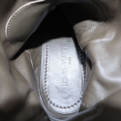 Louis Vuitton Damier Suede Leather Cles Pusole Engineer Boots Beige — view 4