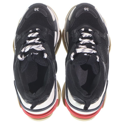 Balenciaga Triple Leather Mesh Sneakers Low Cut Black — view 4