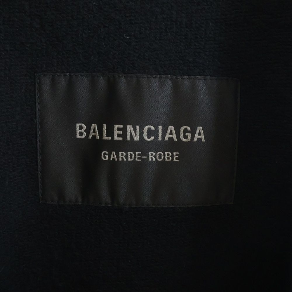 Balenciaga Golf Smooth Grainy Leather Jacket Black — view 6