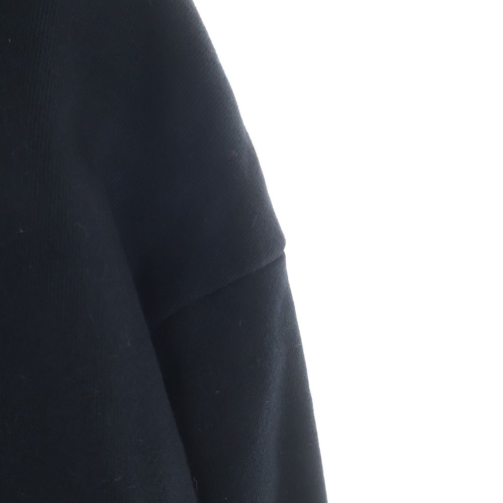 Celine Hoodie Logo Print Zip Up Black — view 5