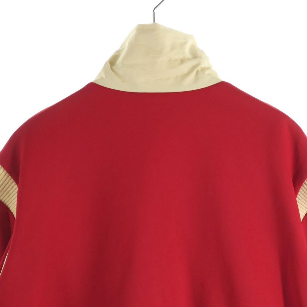 Gucci Plain Knit Zipper Jacket Technical Jersey Zip Up Red — view 4