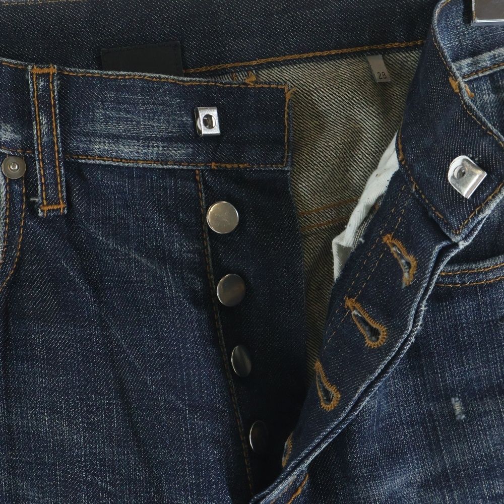 Dior Homme Jake Eddie Era 28 Vintage Wash Denim Pants — view 6