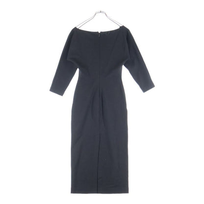 Fendi V-neck Long Dress Black — view 2