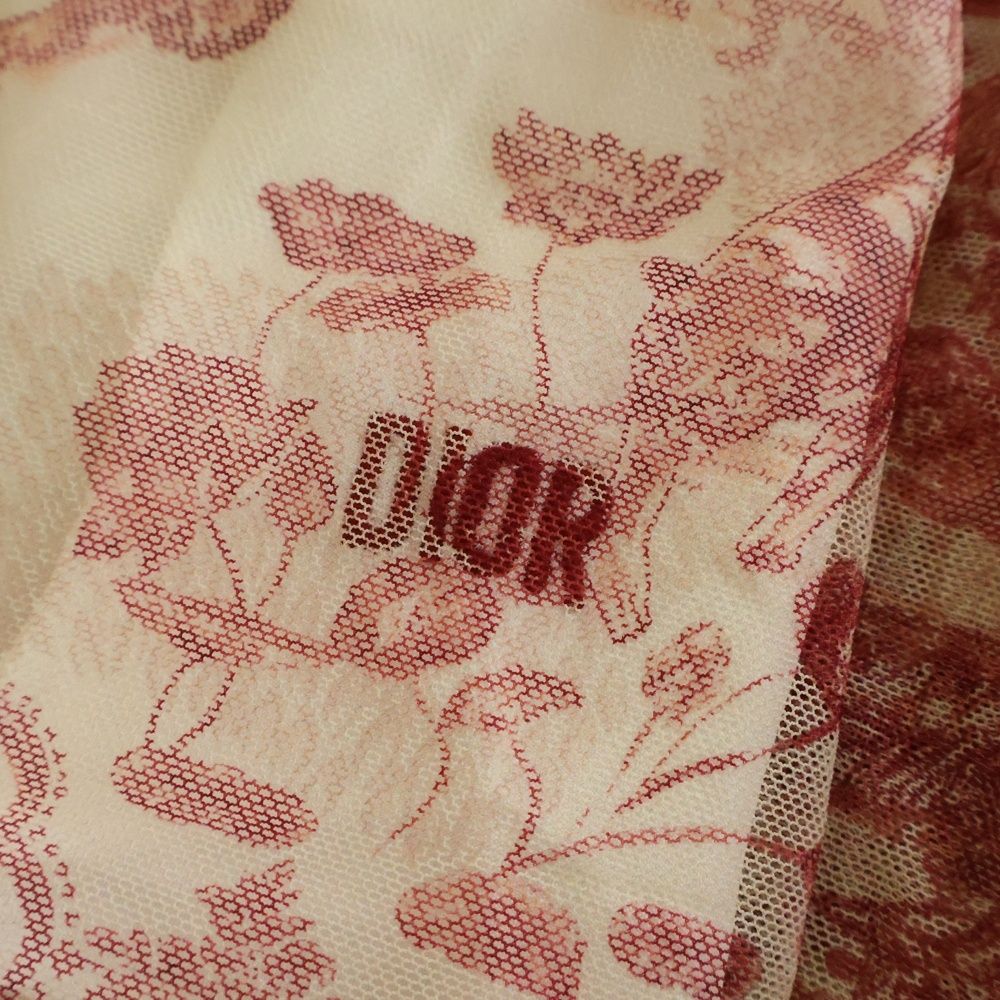 Dior Monsieur Toile Jouy Dress Red — view 5