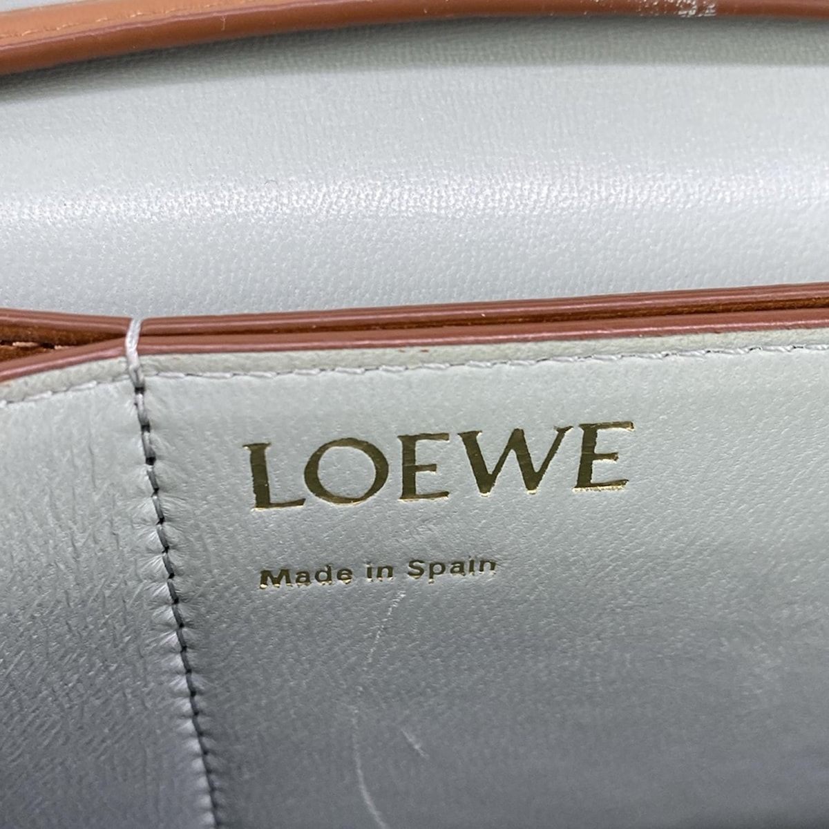 Loewe Shoulder Bag Goya Accordion Clutch Brown Leather — view 9