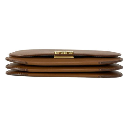 Loewe Shoulder Bag Goya Accordion Clutch Brown Leather — view 5