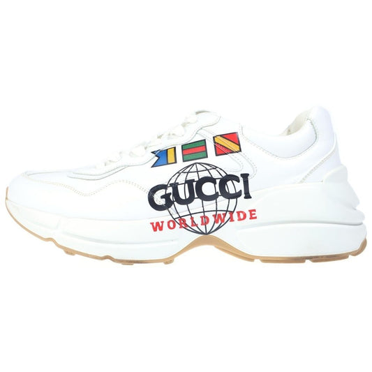 Gucci Rhyton World Wide Sneaker Low Cut Sneakers White