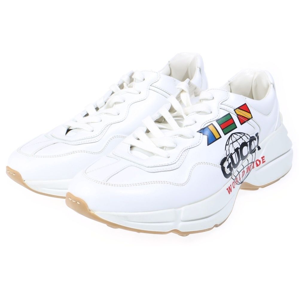 Gucci Rhyton World Wide Sneaker Low Cut Sneakers White — view 2