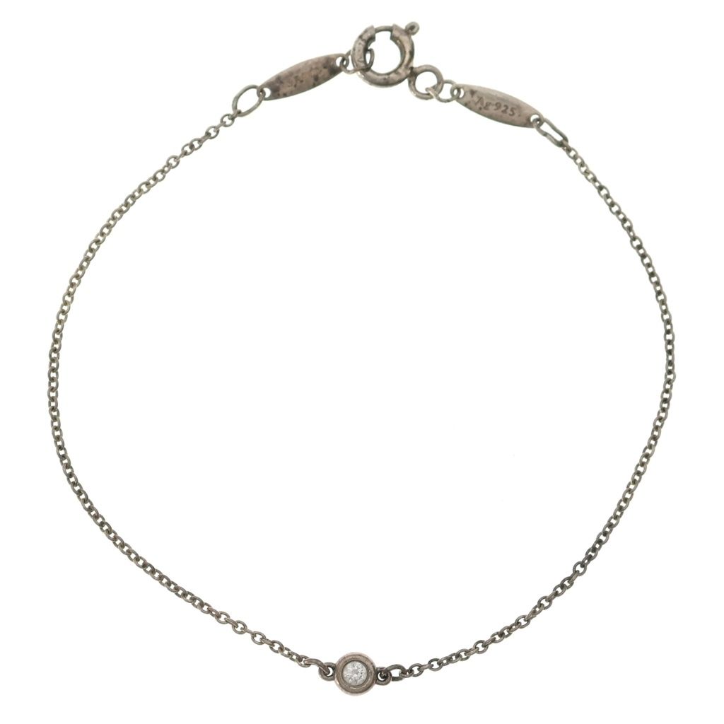 Tiffany & Co by the Yard Bracelet Diamond Silver