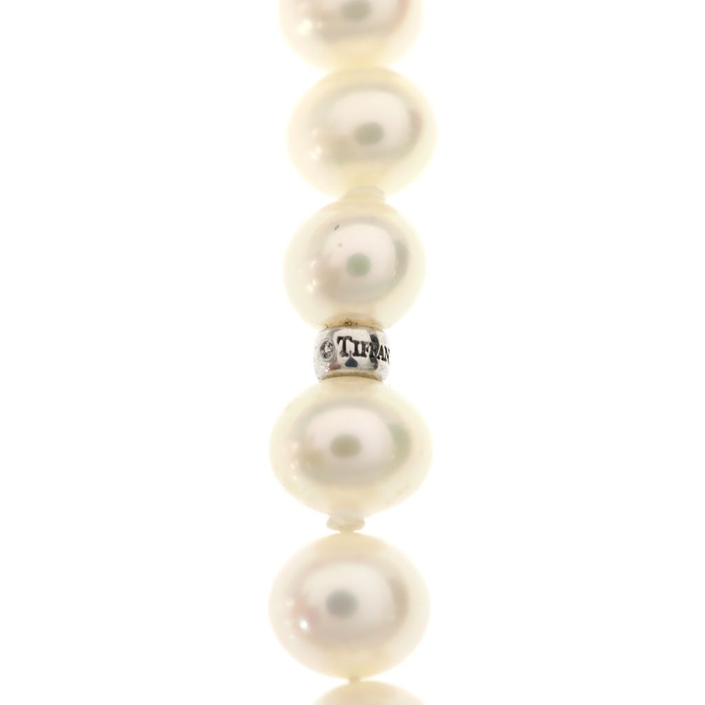 Tiffany & Co Long Pearl Necklace 925 6.8 mm 7.9 mm — view 5