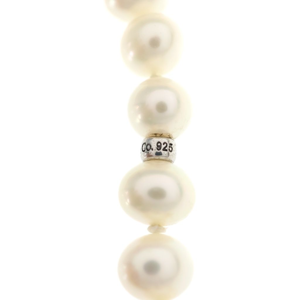 Tiffany & Co Long Pearl Necklace 925 6.8 mm 7.9 mm — view 6
