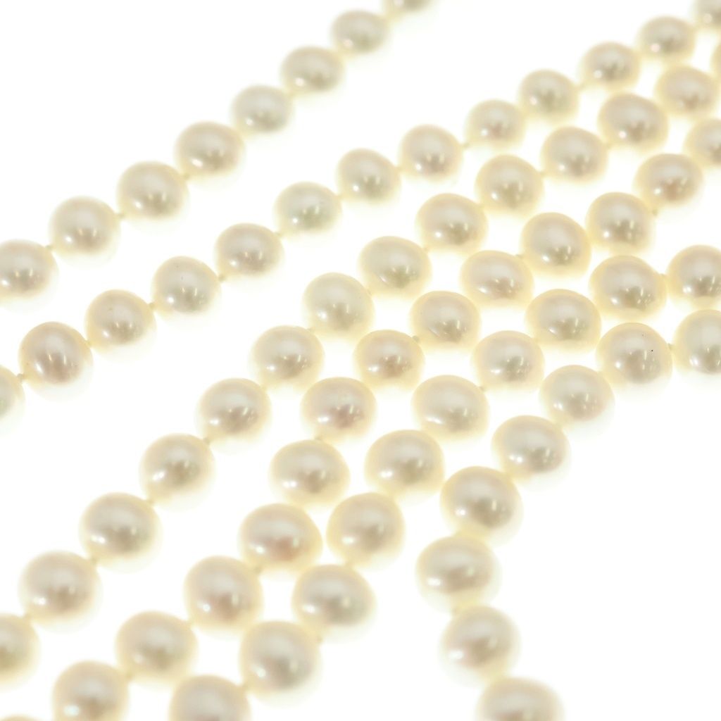 Tiffany & Co Long Pearl Necklace 925 6.8 mm 7.9 mm — view 4