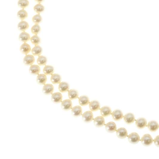 Tiffany & Co Long Pearl Necklace 925 6.8 mm 7.9 mm