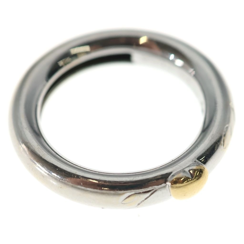 Tiffany & Co 18k Friendship Heart Motif Ring Silver — view 6