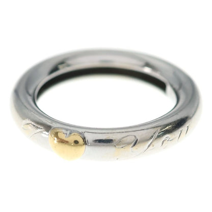 Tiffany & Co 18k Friendship Heart Motif Ring Silver