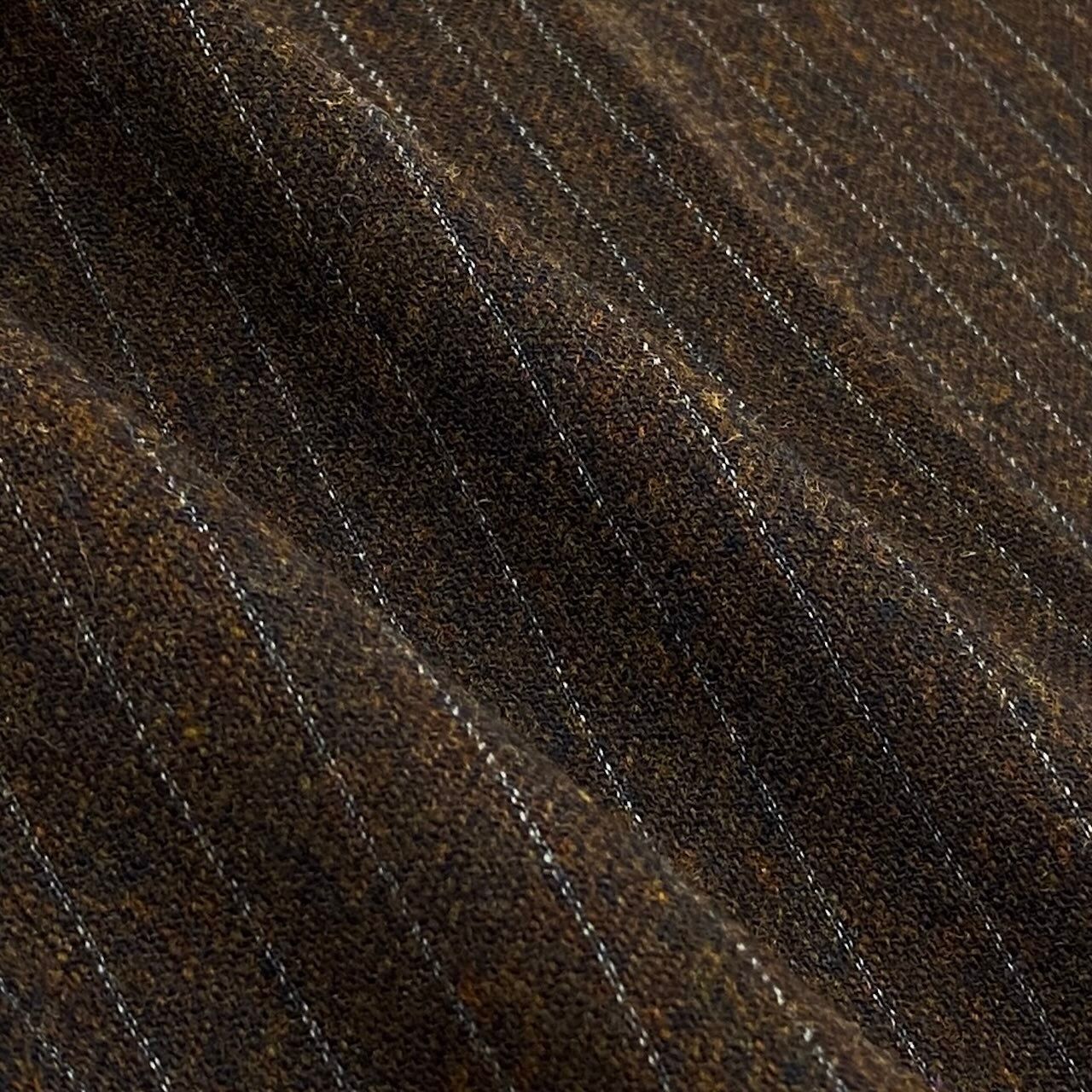 Hermes Wool Trousers Striped Bottom Pants 54 Brown — view 7