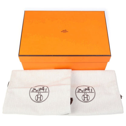 Hermes Chypre Logo Boa Sandals Black — view 6
