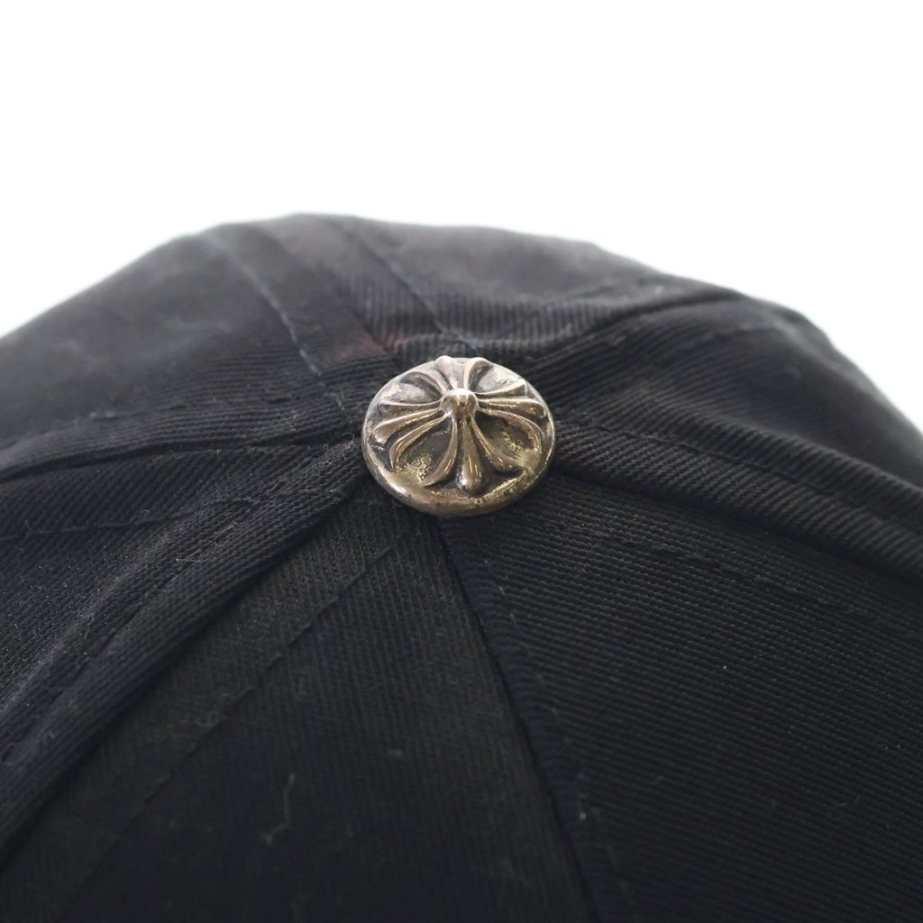 Chrome Hearts CH Hat CH Logo Embroidered Baseball Cap Black Silver — view 5