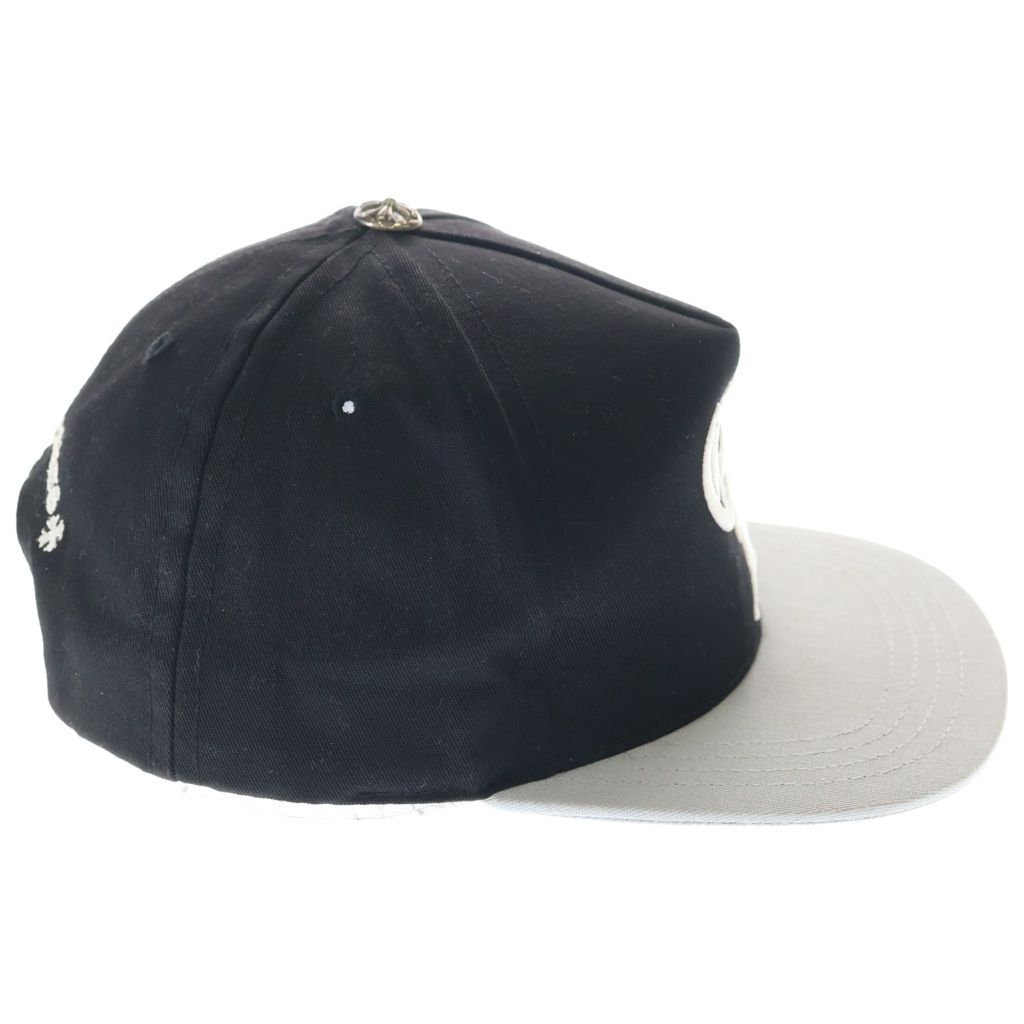 Chrome Hearts CH Hat CH Logo Embroidered Baseball Cap Black Silver — view 3