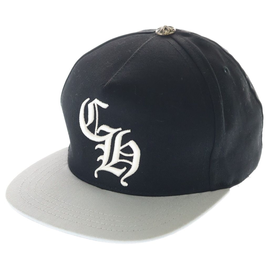Chrome Hearts CH Hat CH Logo Embroidered Baseball Cap Black Silver