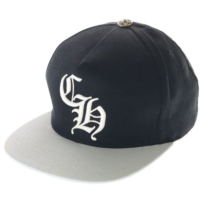 Chrome Hearts CH Hat CH Logo Embroidered Baseball Cap Black Silver