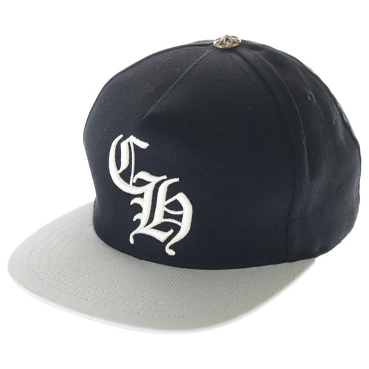 Chrome Hearts CH Hat CH Logo Embroidered Baseball Cap Black Silver