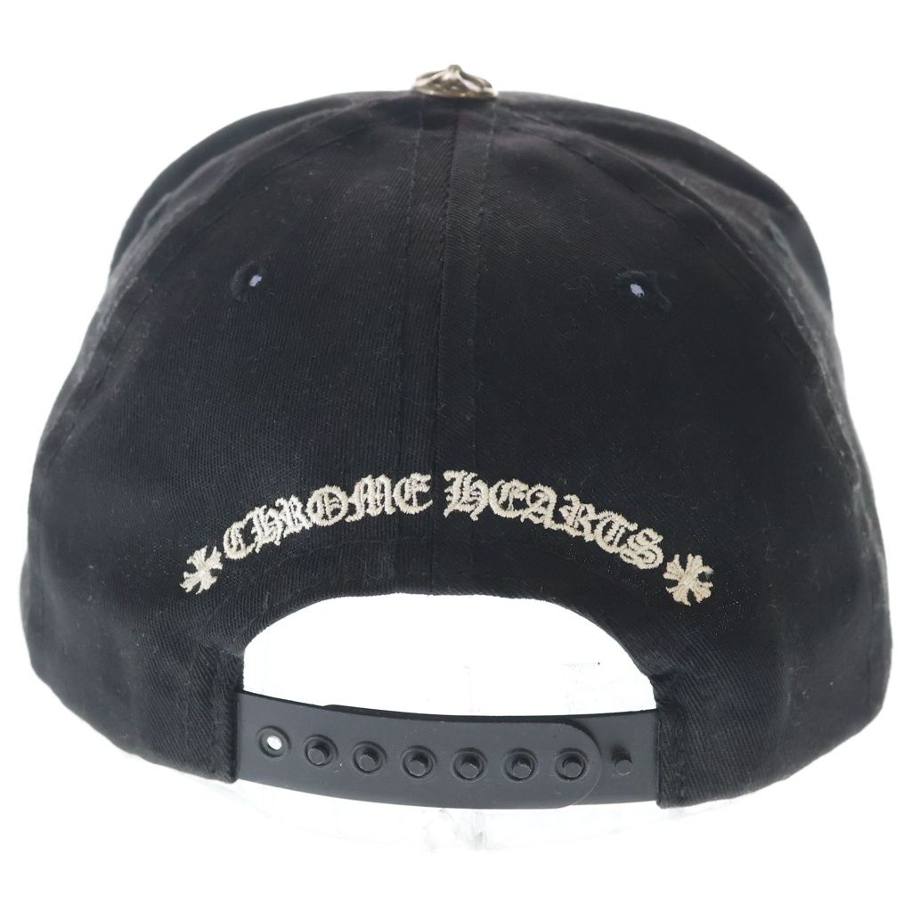 Chrome Hearts CH Hat CH Logo Embroidered Baseball Cap Black Silver — view 2