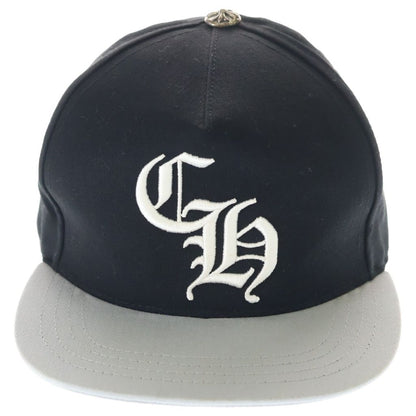 Chrome Hearts CH Hat CH Logo Embroidered Baseball Cap Black Silver — view 4
