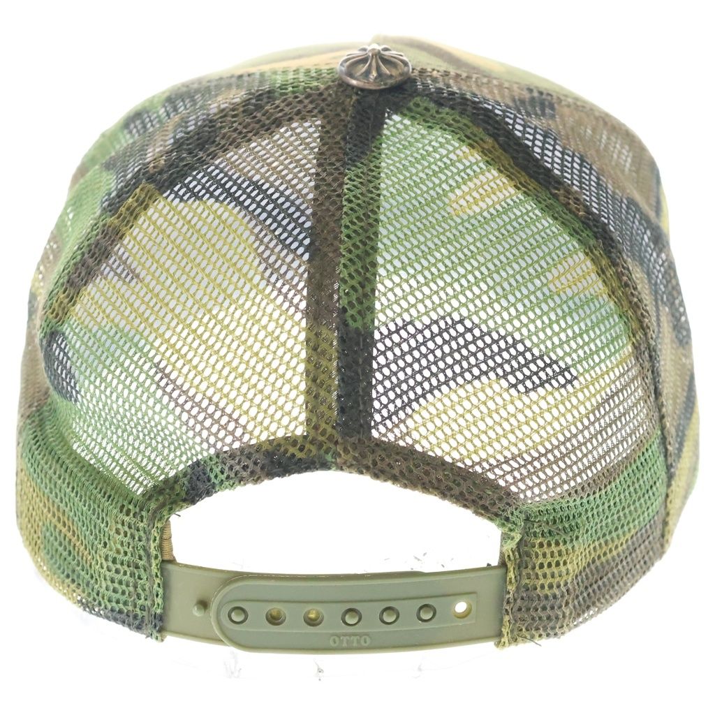 Chrome Hearts Trucker Cap CH Camouflage Mesh Hat with Patch Cross Ball — view 2