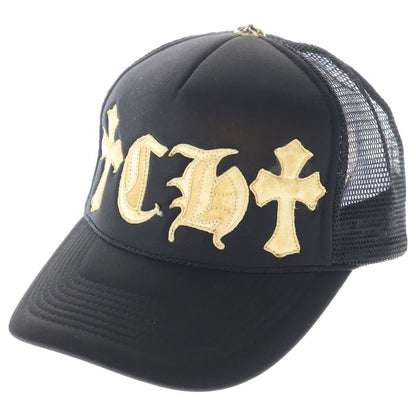 Chrome Hearts Vintage Trucker Cap CH Leather Patch Mesh Cap Hat