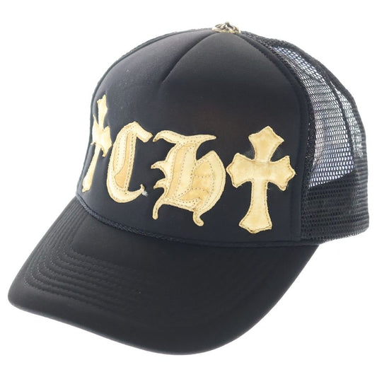 Chrome Hearts Vintage Trucker Cap CH Leather Patch Mesh Cap Hat