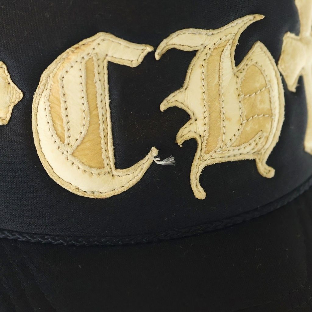 Chrome Hearts Vintage Trucker Cap CH Leather Patch Mesh Cap Hat — view 6