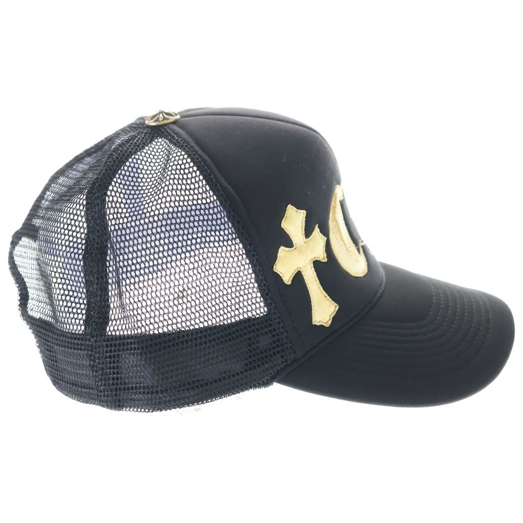 Chrome Hearts Vintage Trucker Cap CH Leather Patch Mesh Cap Hat — view 3