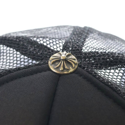 Chrome Hearts Vintage Trucker Cap CH Leather Patch Mesh Cap Hat — view 5