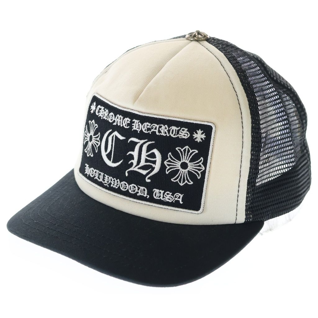 Chrome Hearts Trucker Cap CH Mesh Cap with Patch Cross Ball Hat