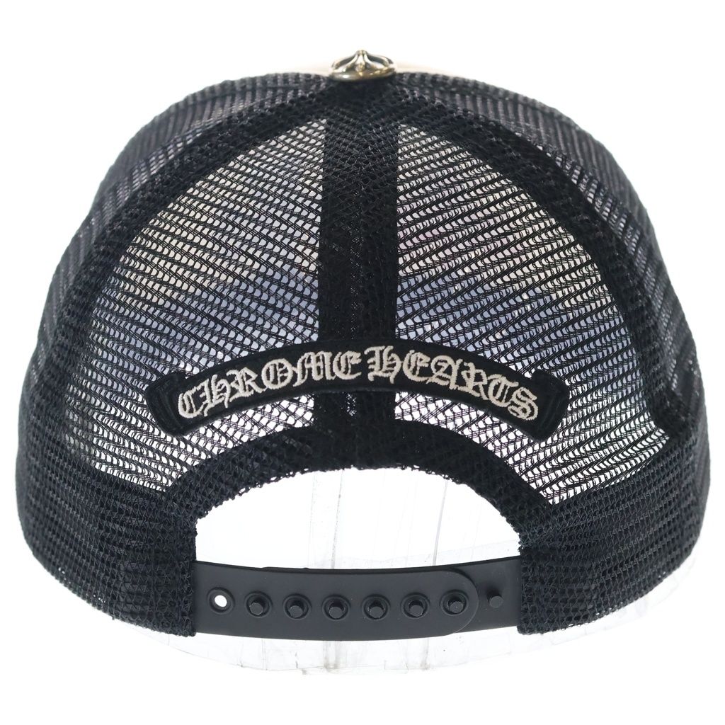 Chrome Hearts Trucker Cap Mesh Hat with Triple Cross Embroidery — view 2
