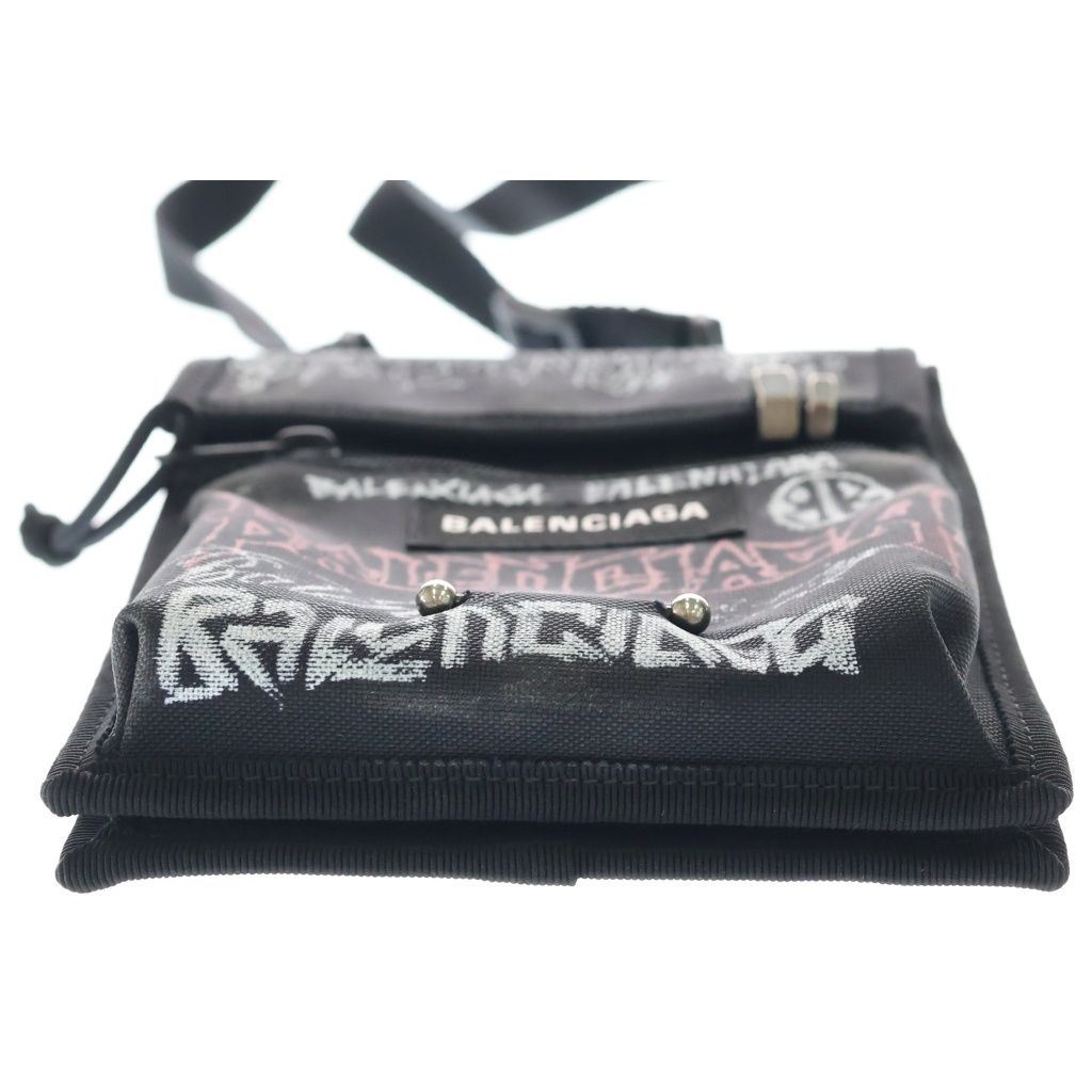 Balenciaga Explorer Graphic Shoulder Bag Black — view 4