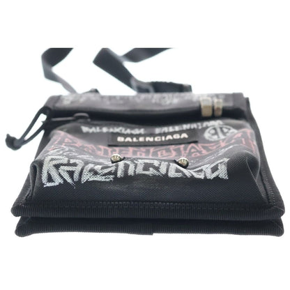 Balenciaga Explorer Graphic Shoulder Bag Black — view 4