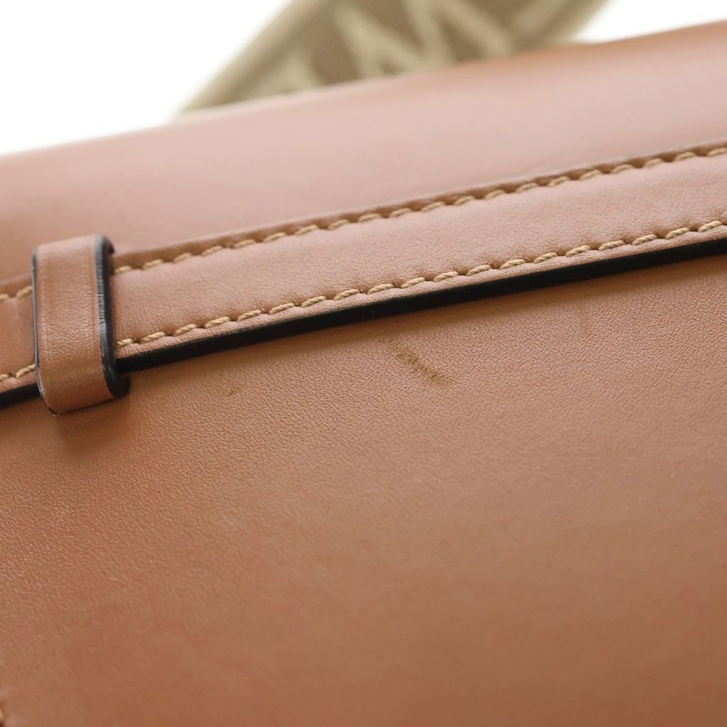Loewe Gate Dual Mini Leather Shoulder Bag Brown — view 6