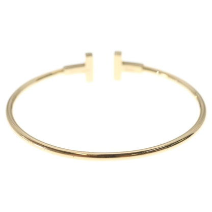 Tiffany & Co T Wire Diamond Bracelet Bangle 18k Pink Gold — view 2