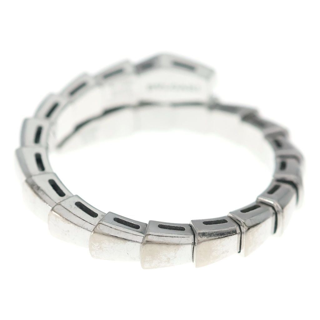 Bvlgari 18k Serpenti Viper Diamond Ring White Gold — view 2