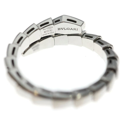 Bvlgari 18k Serpenti Viper Diamond Ring White Gold — view 5