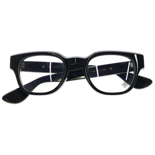 Chrome Hearts Cuntvoluted Daga Temple Wellington Eyewear Sunglasses Black Gold